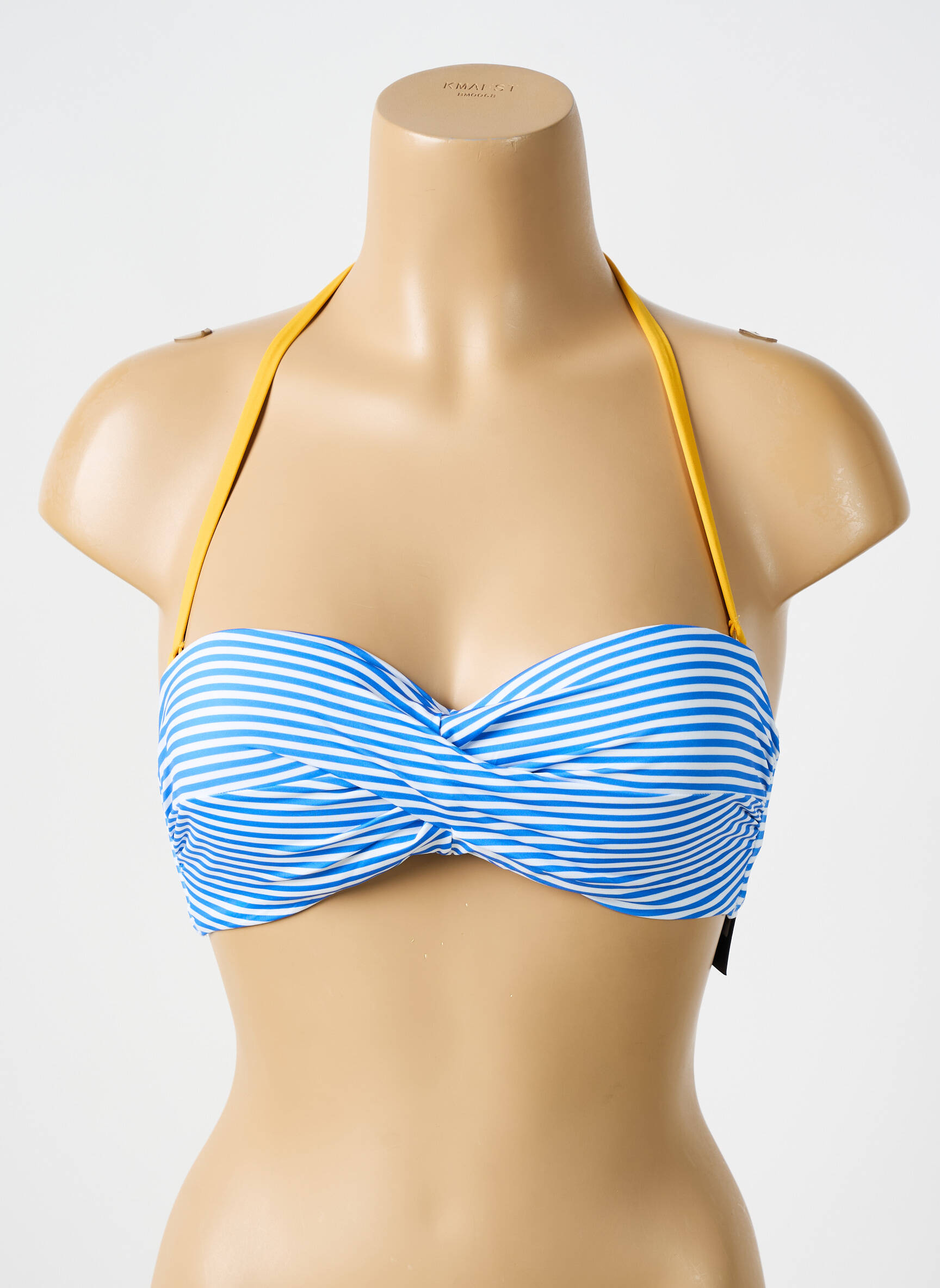 Maudymosi viršūnė tamprumas viršutinė juostelė mėlyna BIKINI BAR moteris