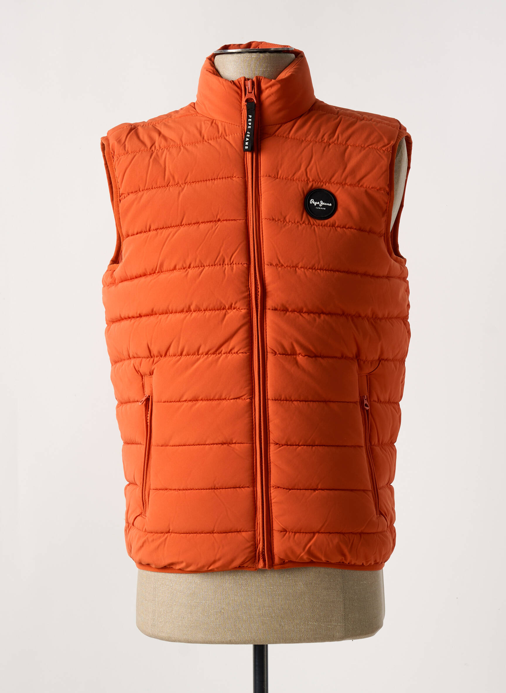 Pūkinė striukė kišenės be gobtuvų oranžinė PEPE JEANS vyras