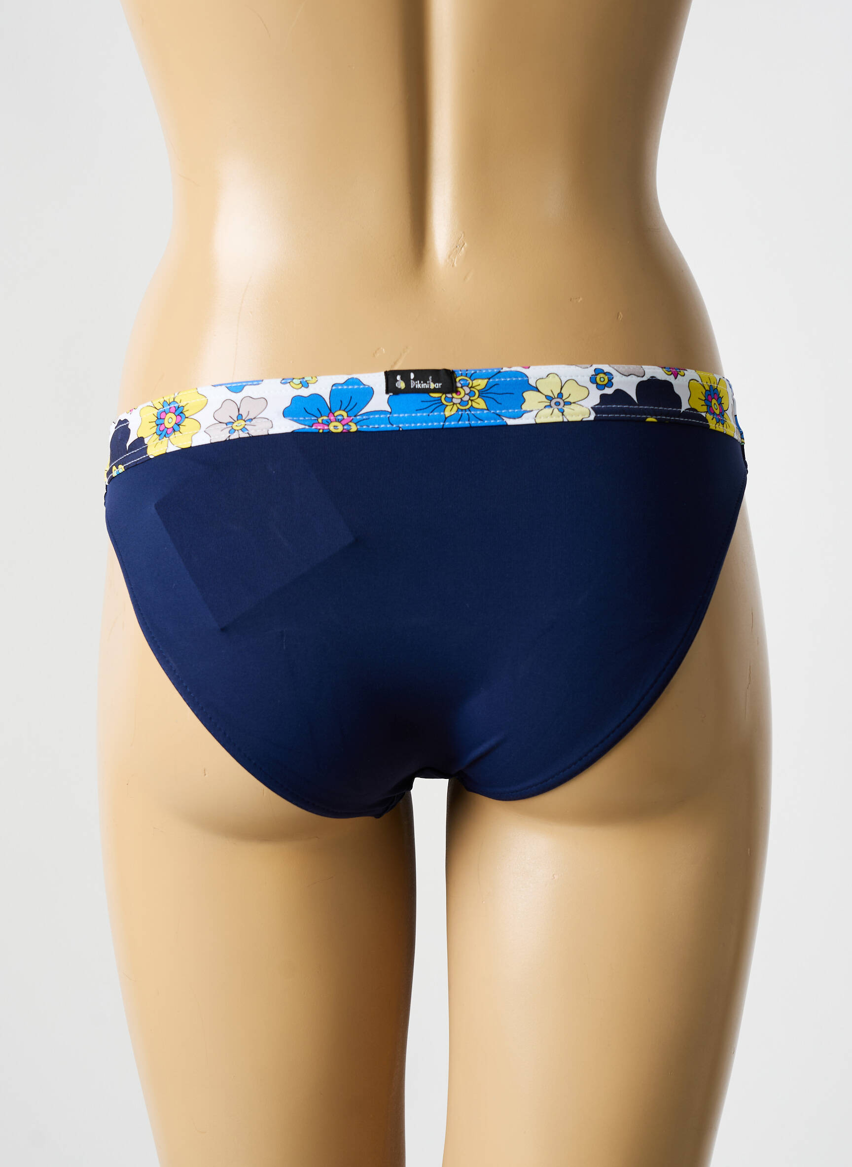 Maudymosi kelnaitės gėlių raštas kelnaitės mėlyna BIKINI BAR moteris