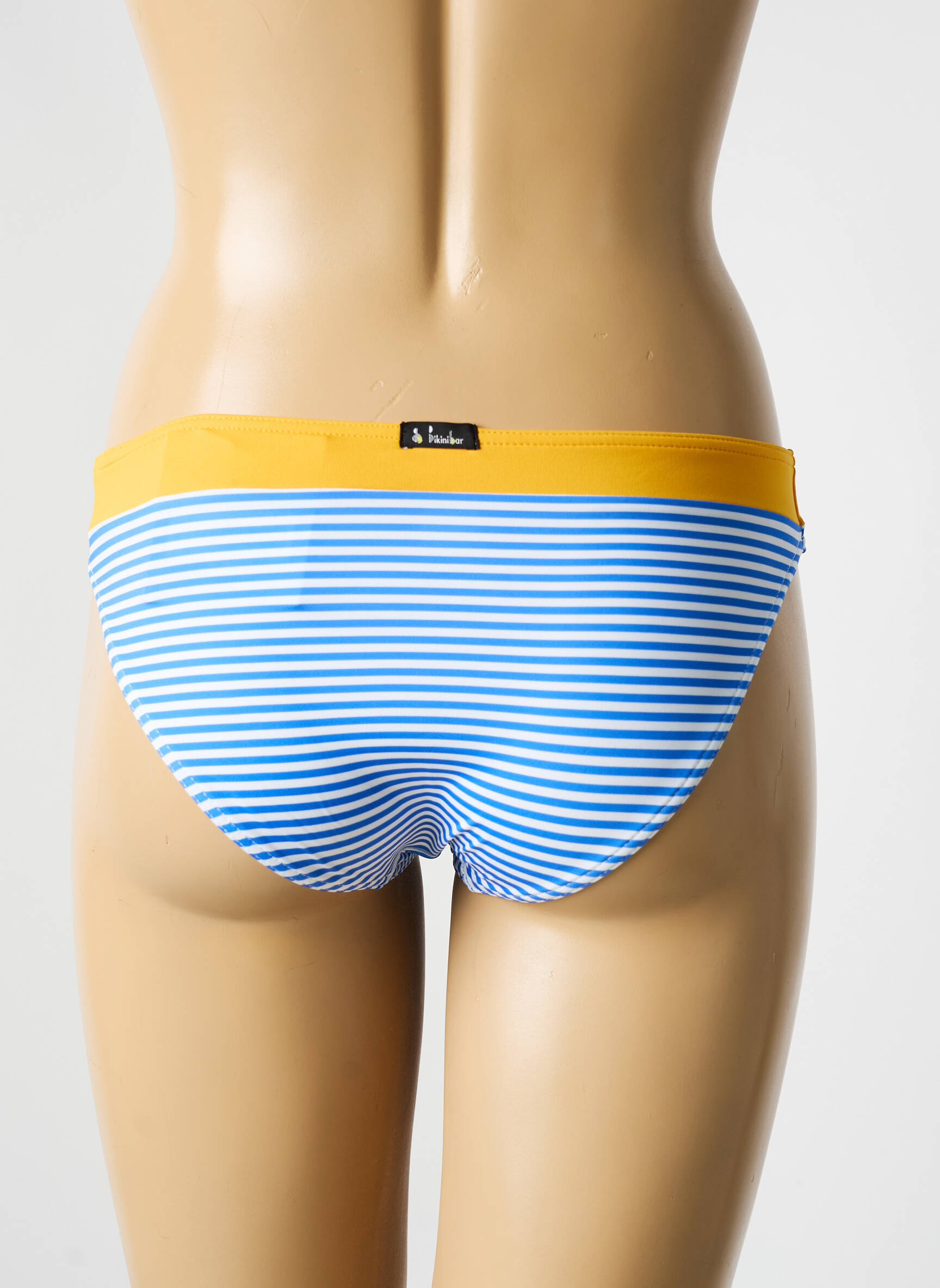 Maudymosi kelnaitės satino efektas kelnaitės mėlyna BIKINI BAR moteris