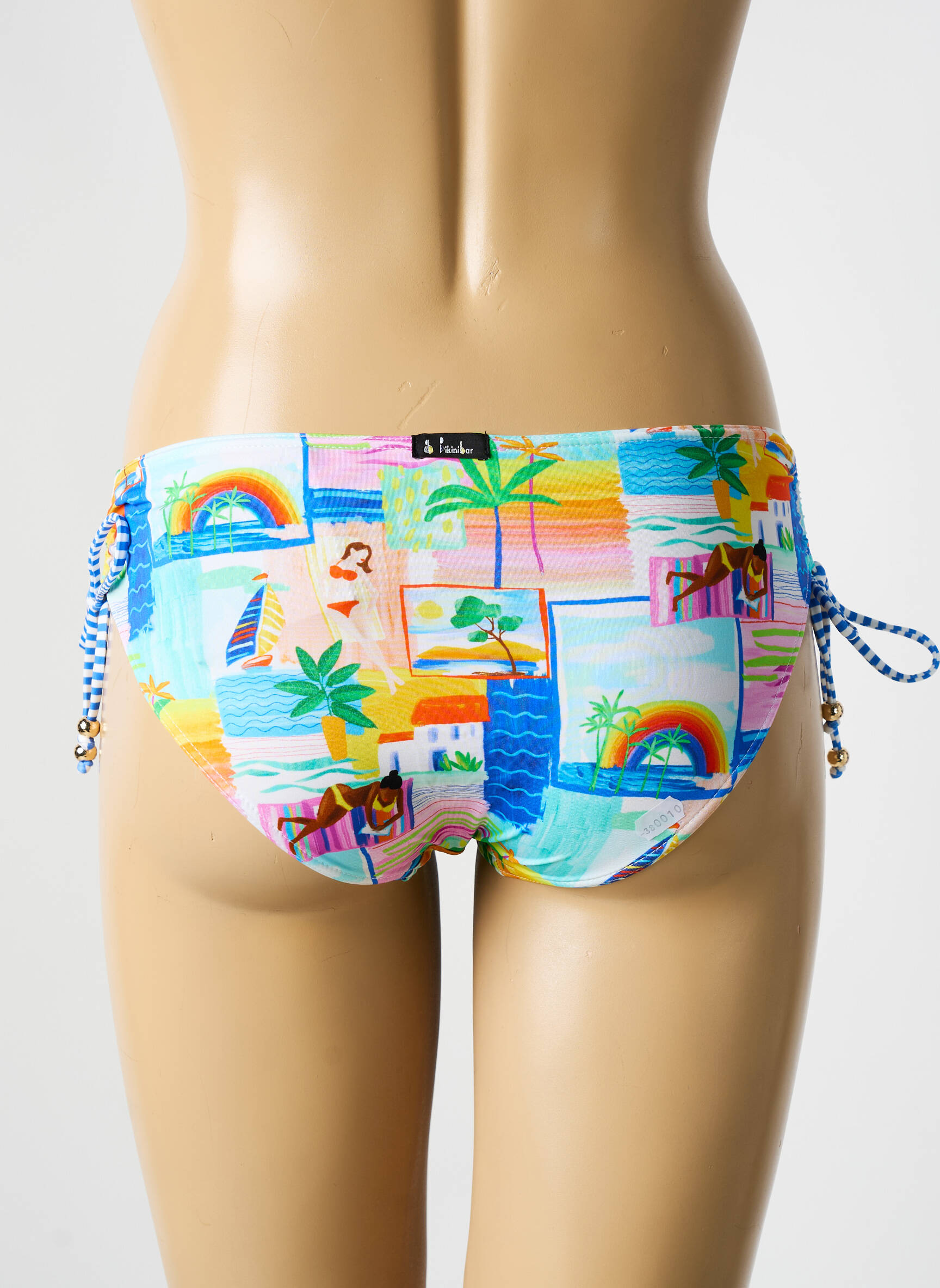 Maudymosi kelnaitės tiesioginis dažymas spausdinimas kelnaitės mėlyna BIKINI BAR moteris