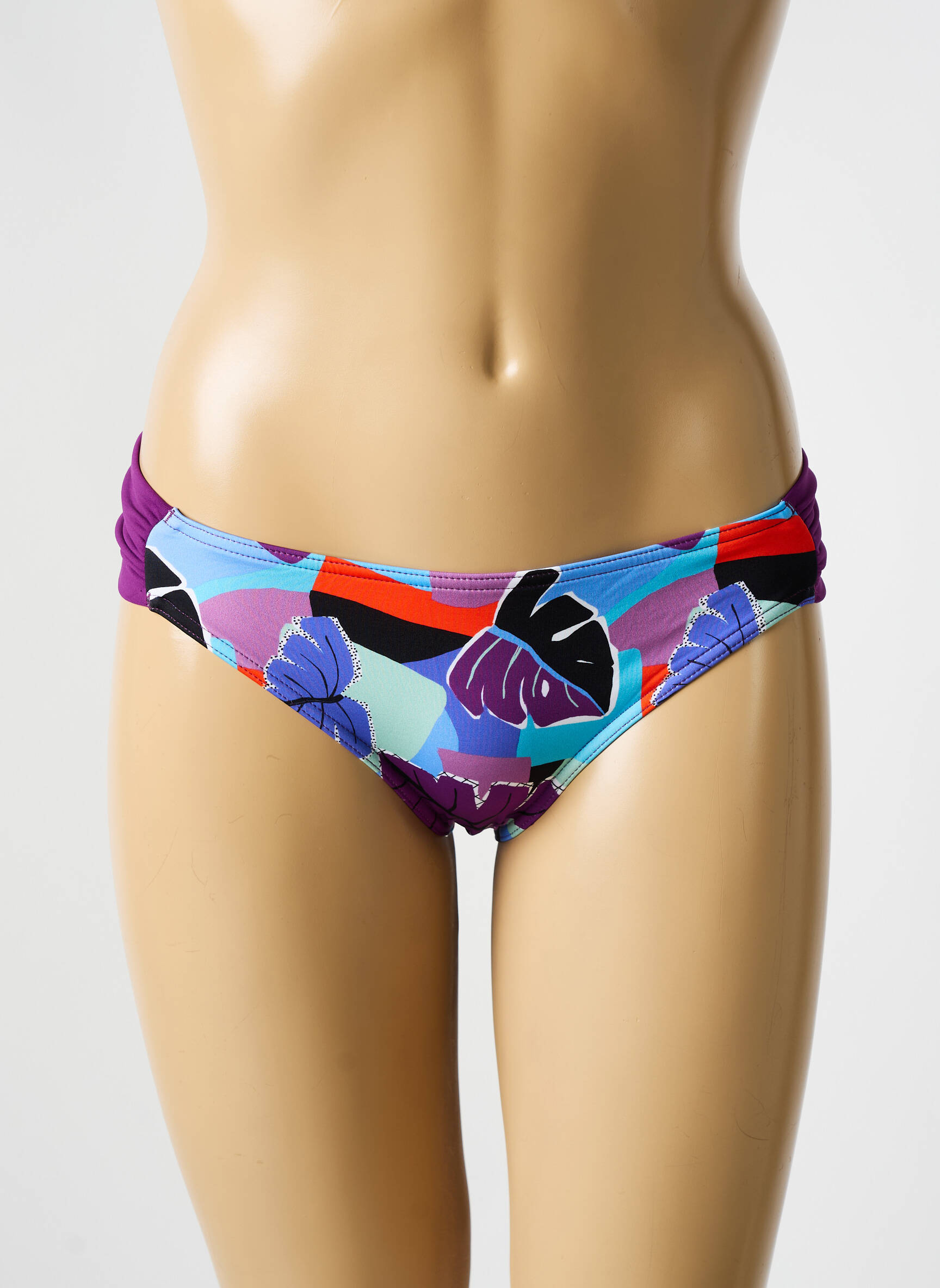 Maudymosi kelnaitės fantazijos raštas kelnaitės violetinis BIKINI BAR moteris