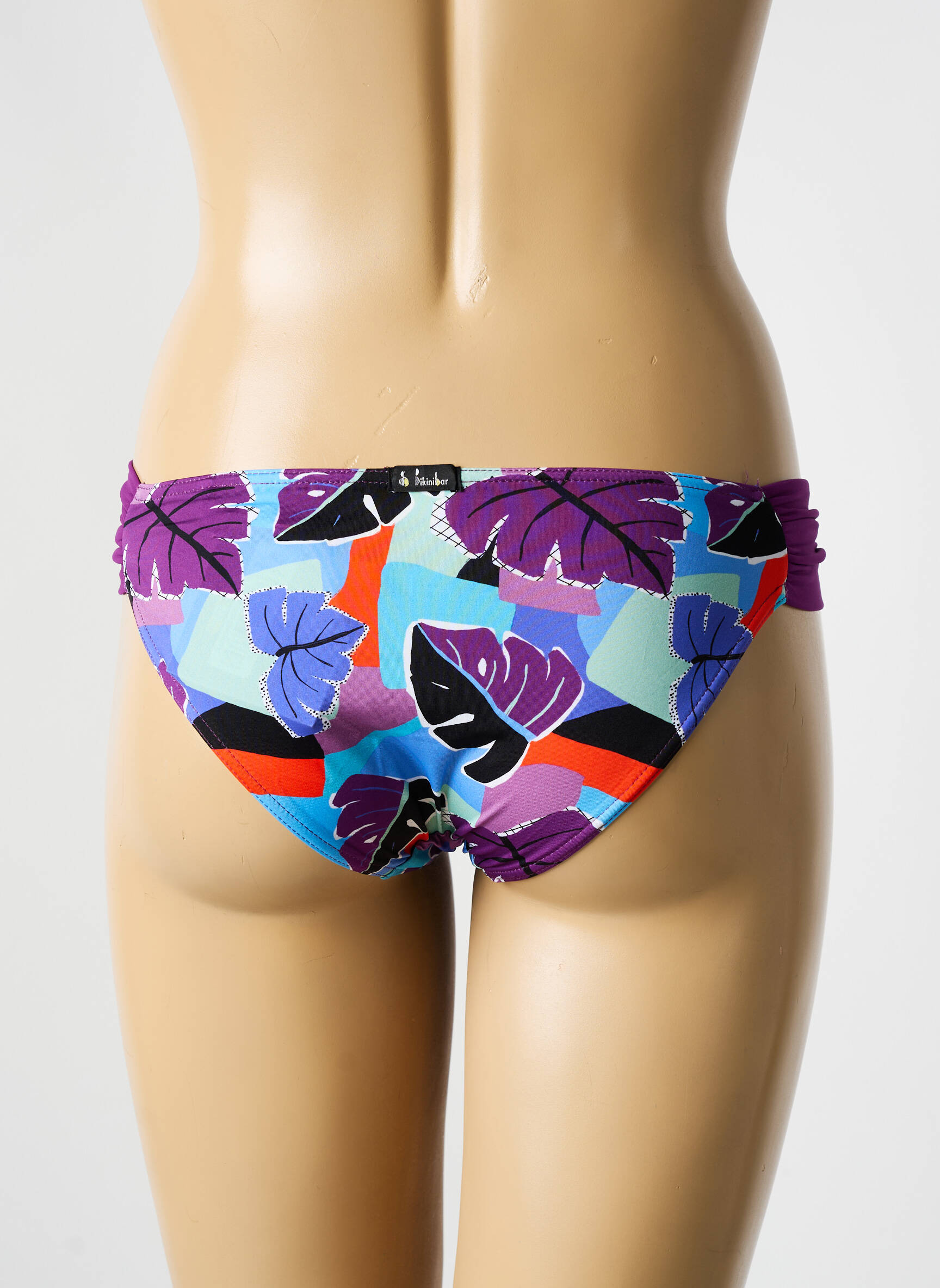 Maudymosi kelnaitės fantazijos raštas kelnaitės violetinis BIKINI BAR moteris