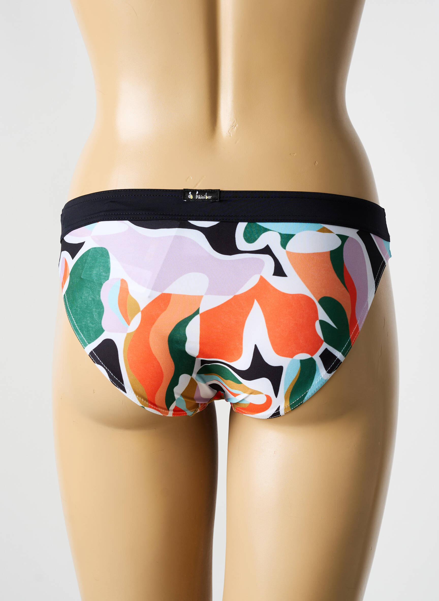 Maudymosi kelnaitės fantazijos raštas kelnaitės oranžinė BIKINI BAR moteris