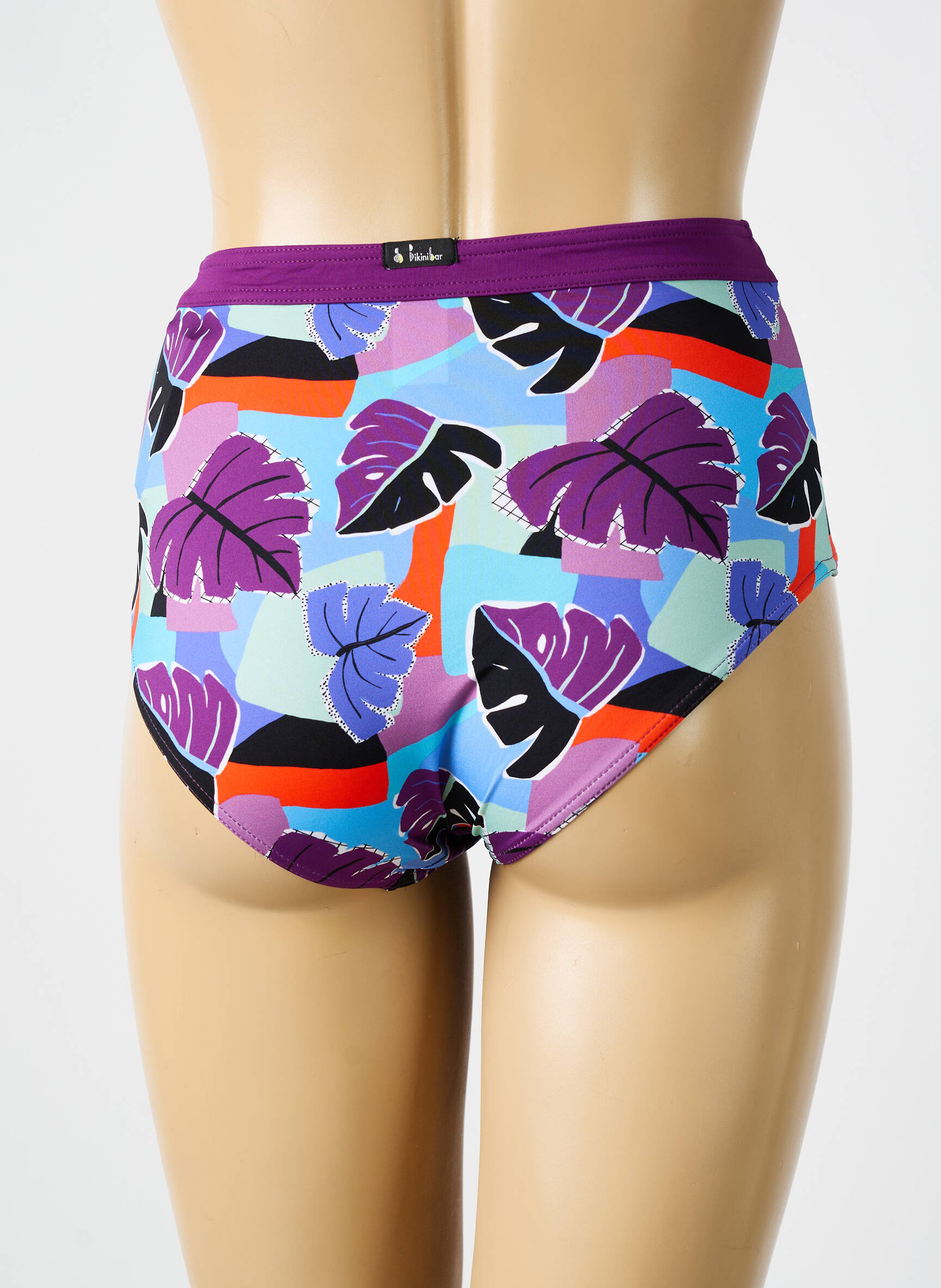 Maudymosi kelnaitės tiesioginis dažymas spausdinimas kelnaitės violetinis BIKINI BAR moteris