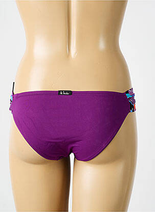Maudymosi kelnaitės satino efektas kelnaitės violetinis BIKINI BAR moteris