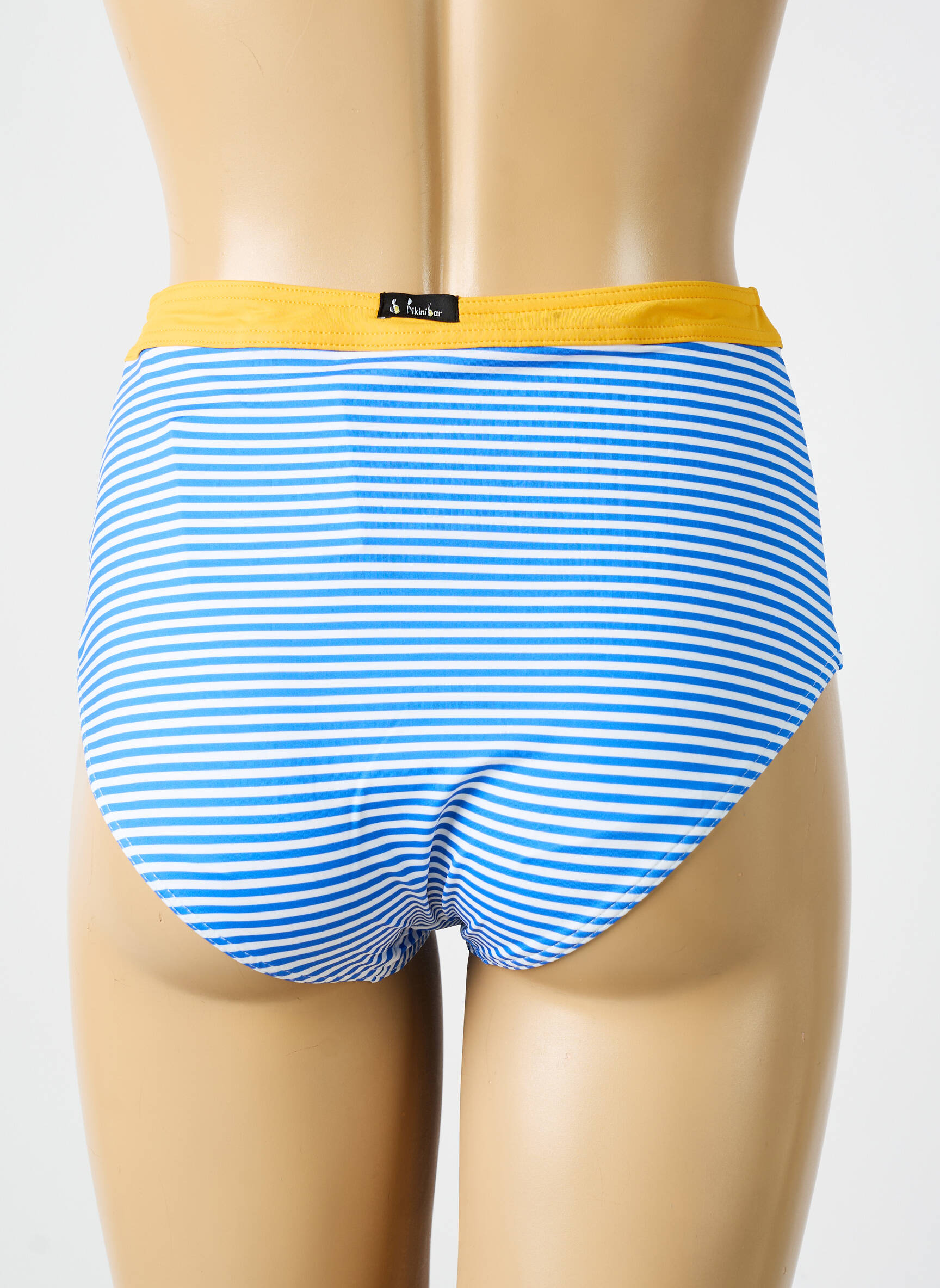 Maudymosi kelnaitės satino audinys kelnaitės mėlyna BIKINI BAR moteris