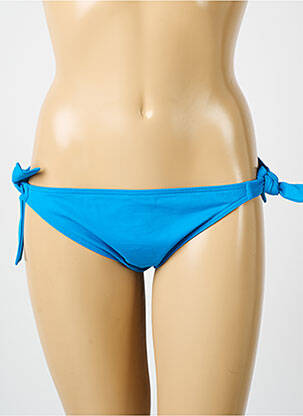 Maudymosi kelnaitės satino efektas bikini mėlyna IODUS moteris