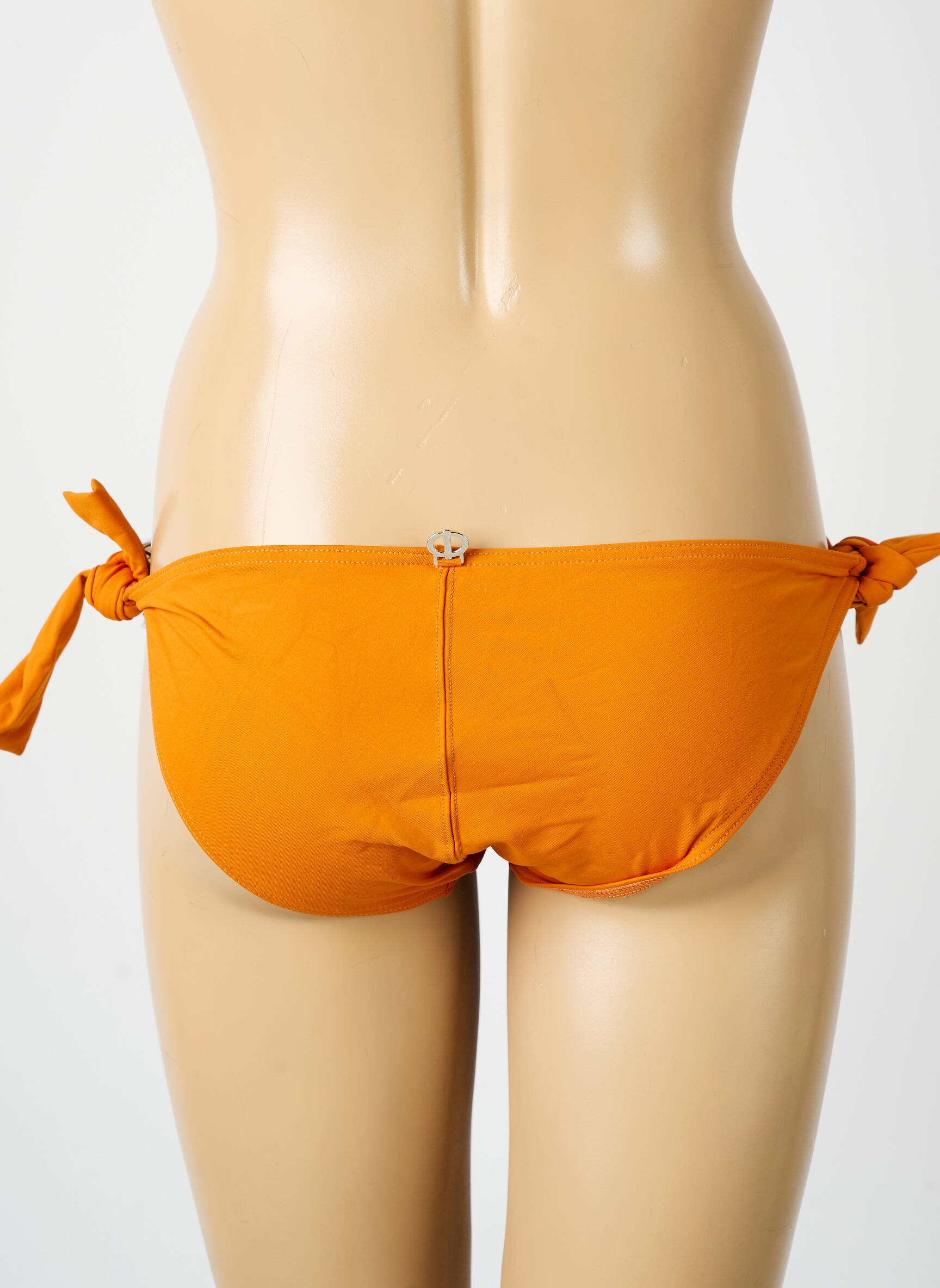 Maudymosi kelnaitės satino efektas bikini oranžinė IODUS moteris