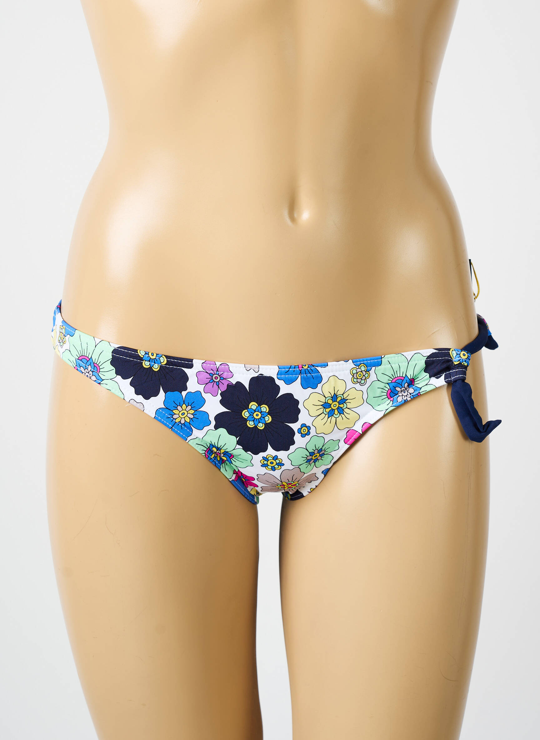 Maudymosi kelnaitės gėlių raštas bikini mėlyna BIKINI BAR moteris