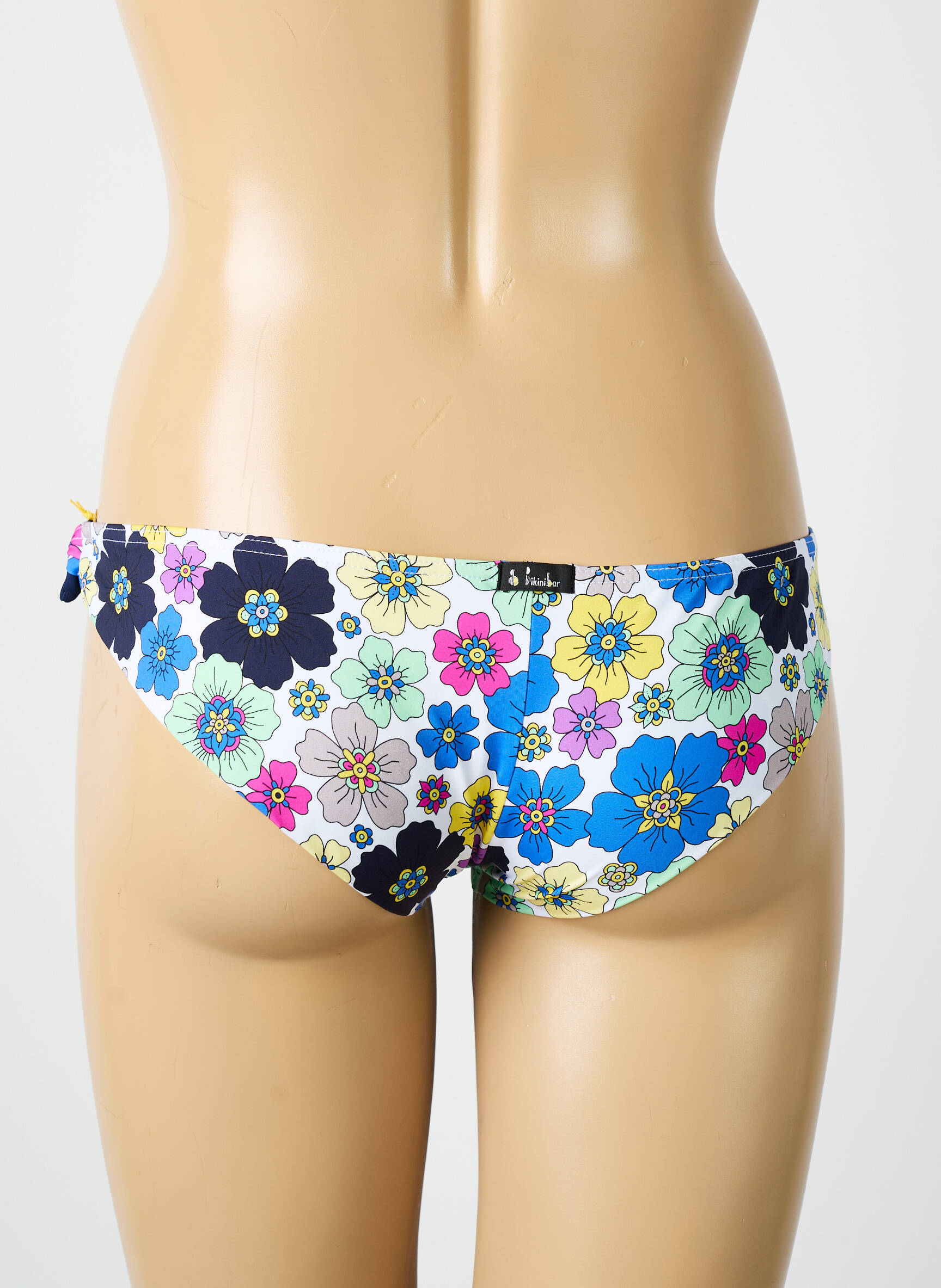 Maudymosi kelnaitės gėlių raštas bikini mėlyna BIKINI BAR moteris