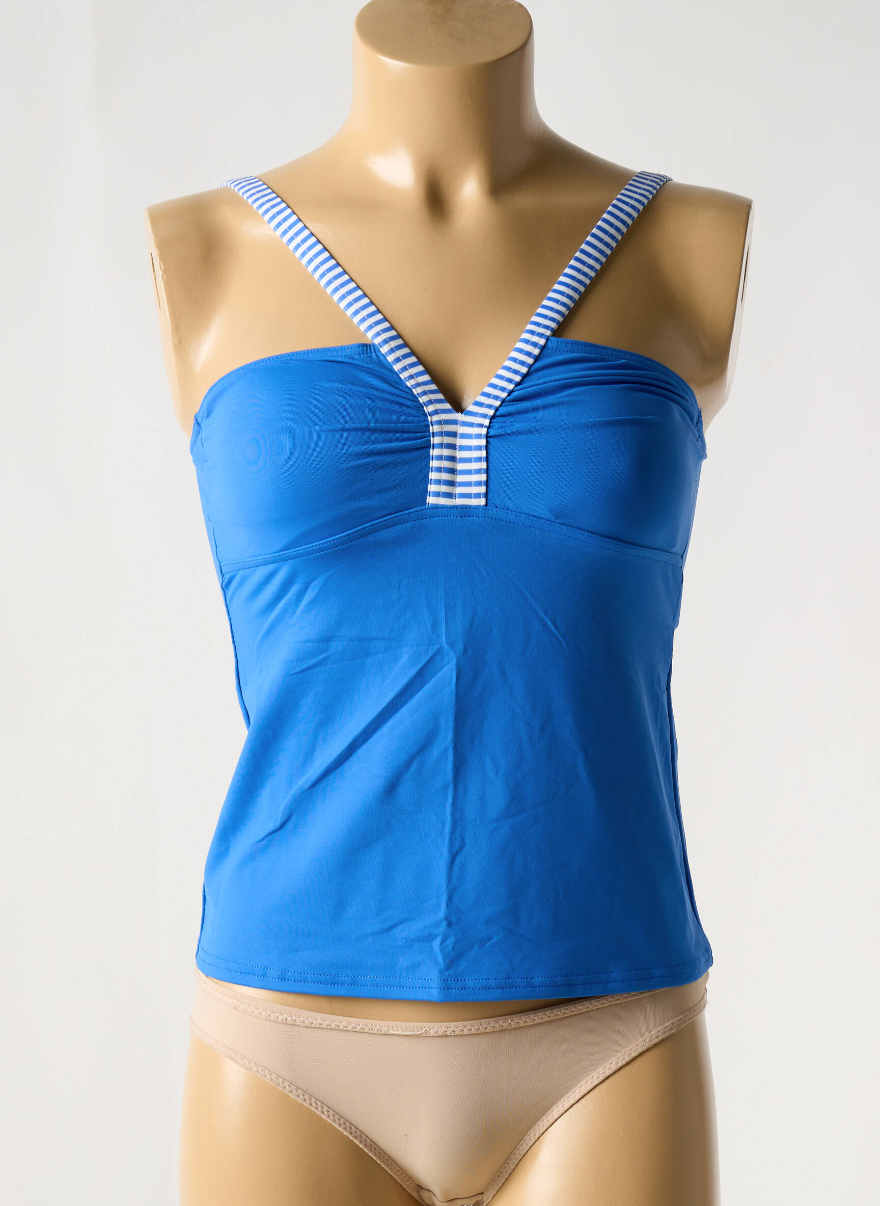 Tankinis elastinės petnešos mėlyna BIKINI BAR moteris
