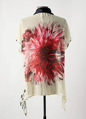 Moteriškas marškinys krepos audinys trumpas rankovės bežinis ELEONORA AMADEI moteris