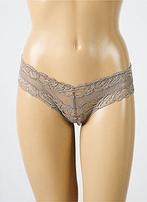 Tanga nėrinių audimas rudas ANDRES SARDA moteris