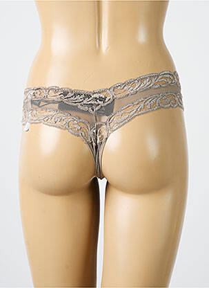 Tanga nėrinių audimas rudas ANDRES SARDA moteris