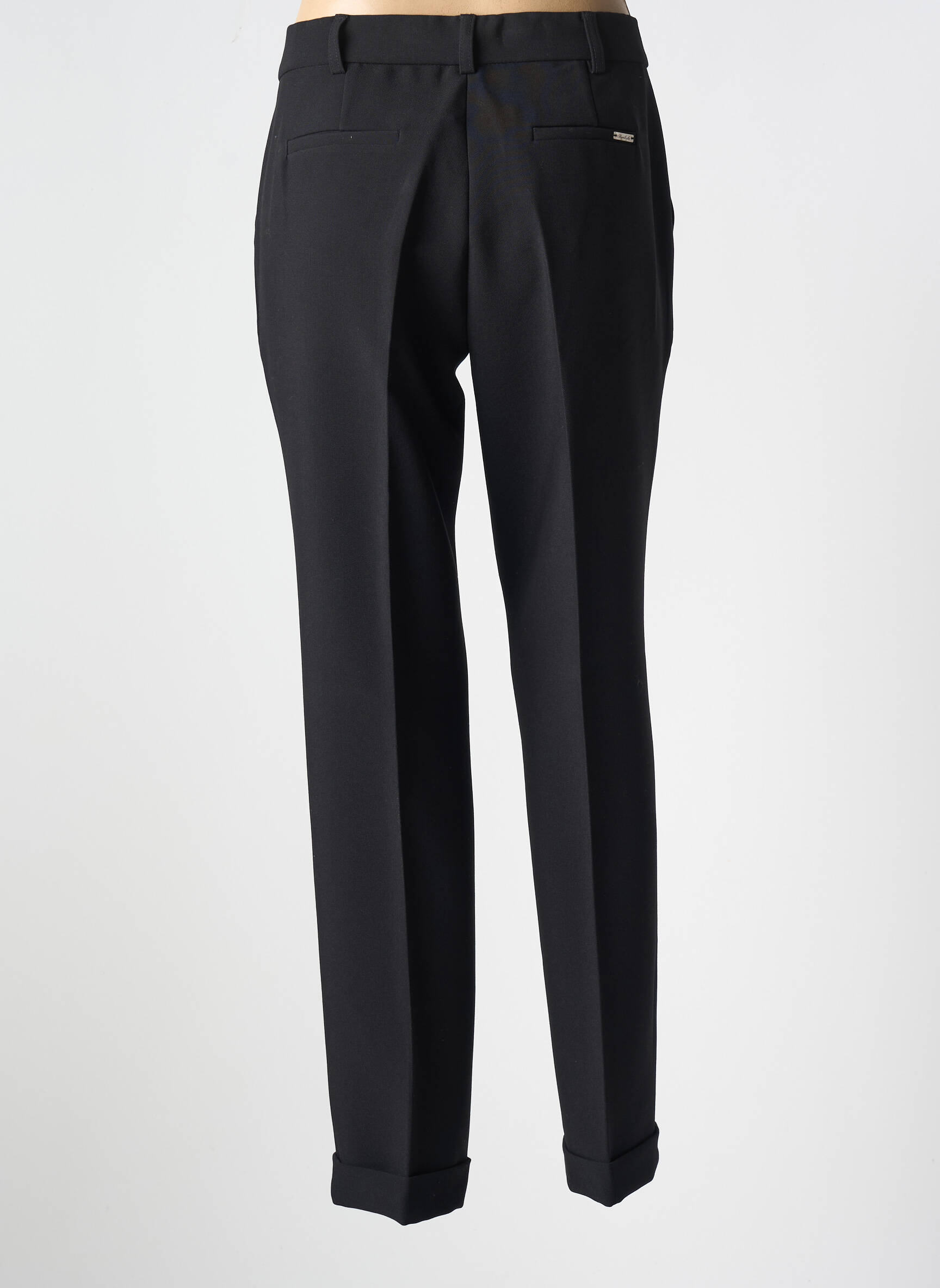 Chino kelnė kišenės aukšta talija juodas BARILOCHE moteris