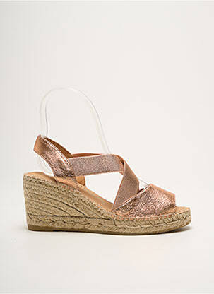 Espadrilės amortizuojančios pado tipas kulnas nuo 7 iki 9 cm rožinė KANNA moteris