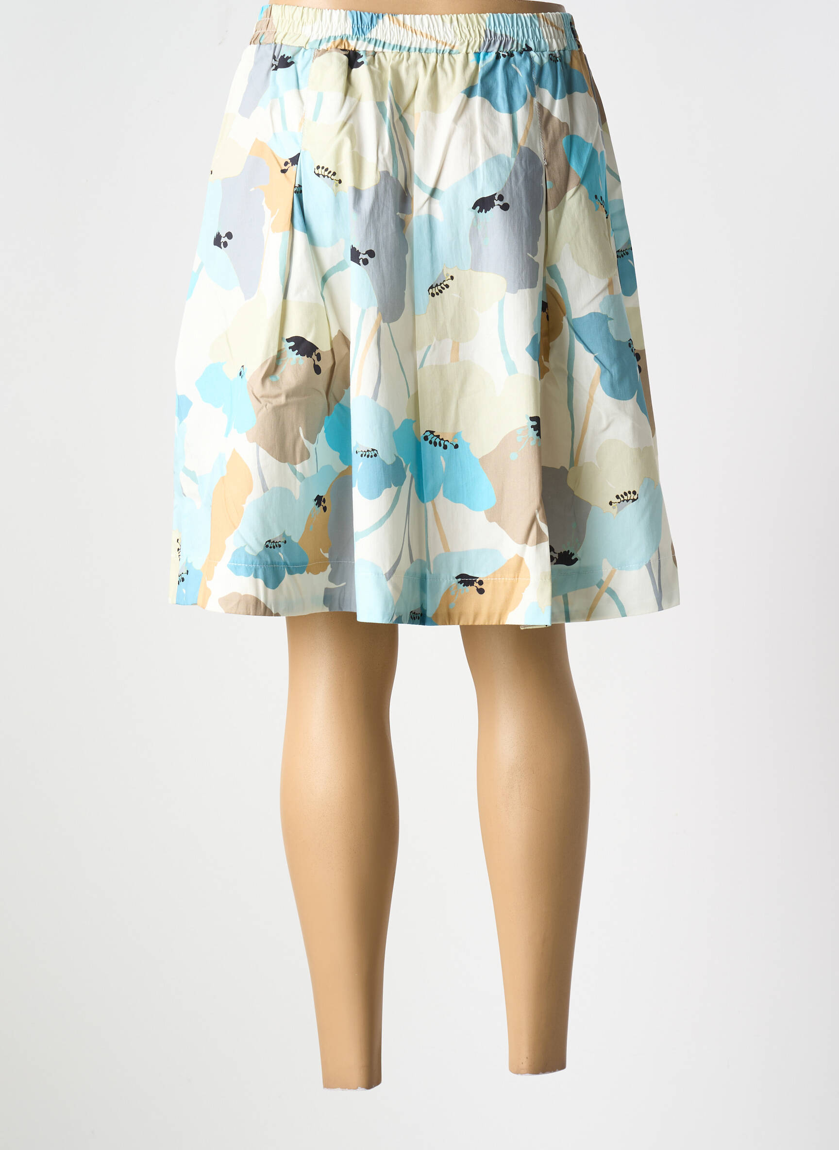Pusilgis sijonas išplatėjusi kirpimas mėlyna LE BOUDOIR D'EDOUARD moteris