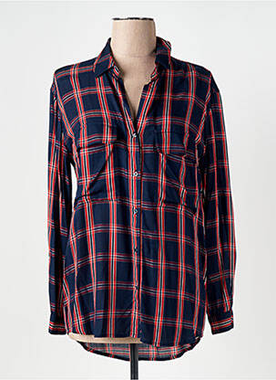 Moteriškas marškinys centrinė iškirptė ilgos rankovės mėlyna PEPE JEANS moteris