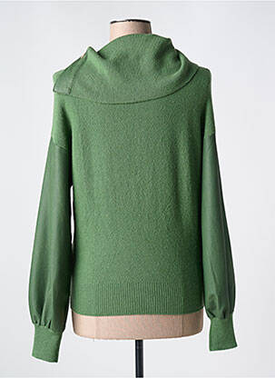 Megztinis su aukštu kaklu tamprumas ilgos rankovės žalias CAROLINE BISS moteris