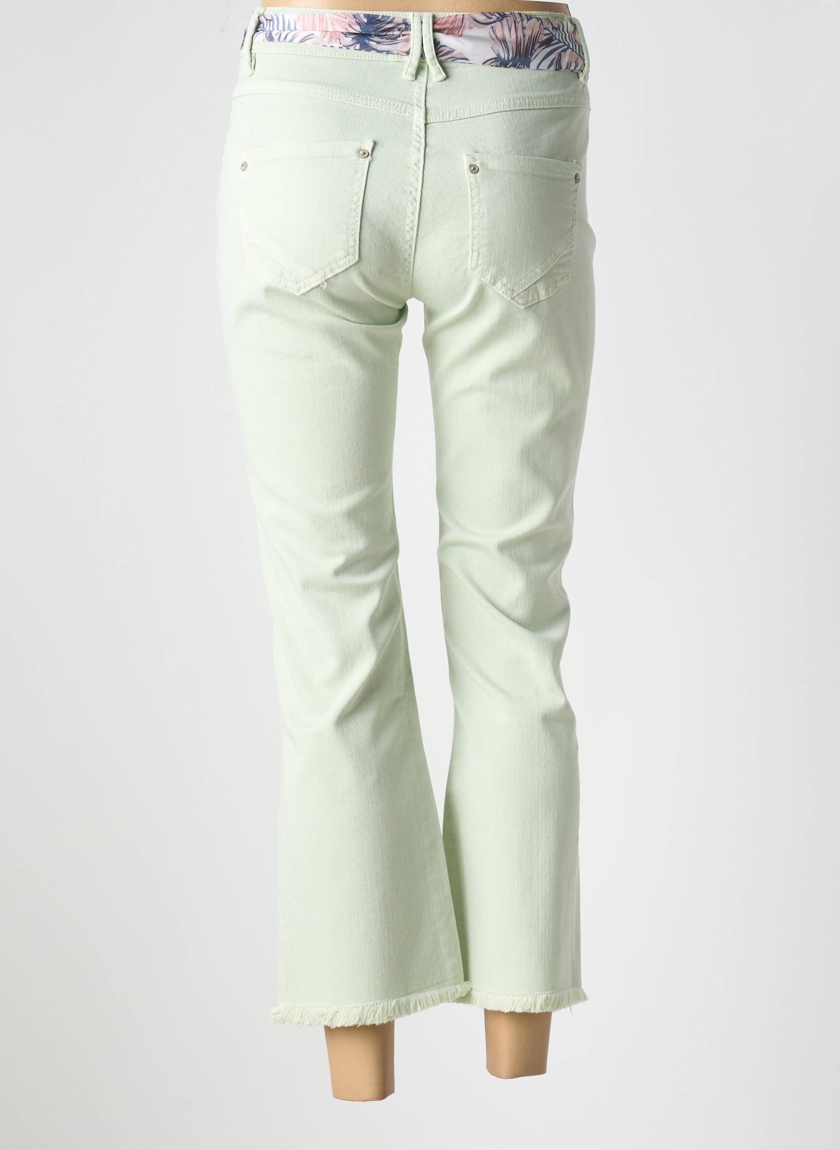 Bootcut džinsai tamprumas žalias FREEMAN T.PORTER moteris