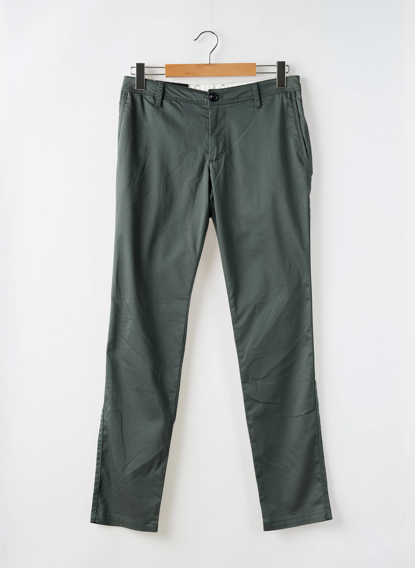 Chino kelnė popelinos audinys, kuris pasižymi lygiu ir tankiu paviršiumi. normala dydis žalias ARMANI EXCHANGE vyras
