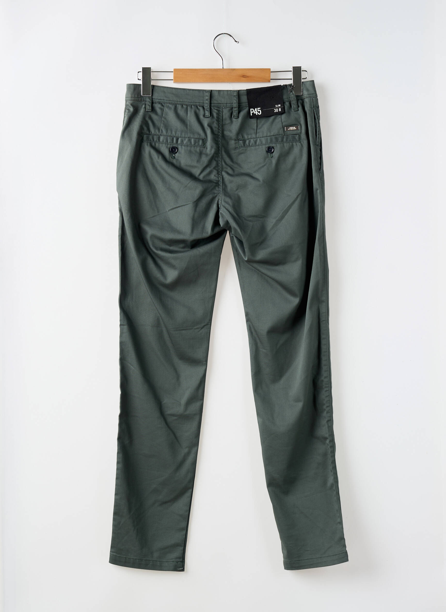 Chino kelnė popelinos audinys, kuris pasižymi lygiu ir tankiu paviršiumi. normala dydis žalias ARMANI EXCHANGE vyras