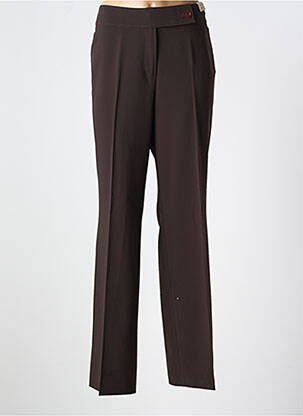 Tiesi kelnė krepos audinys normala dydis rudas GARDEUR moteris