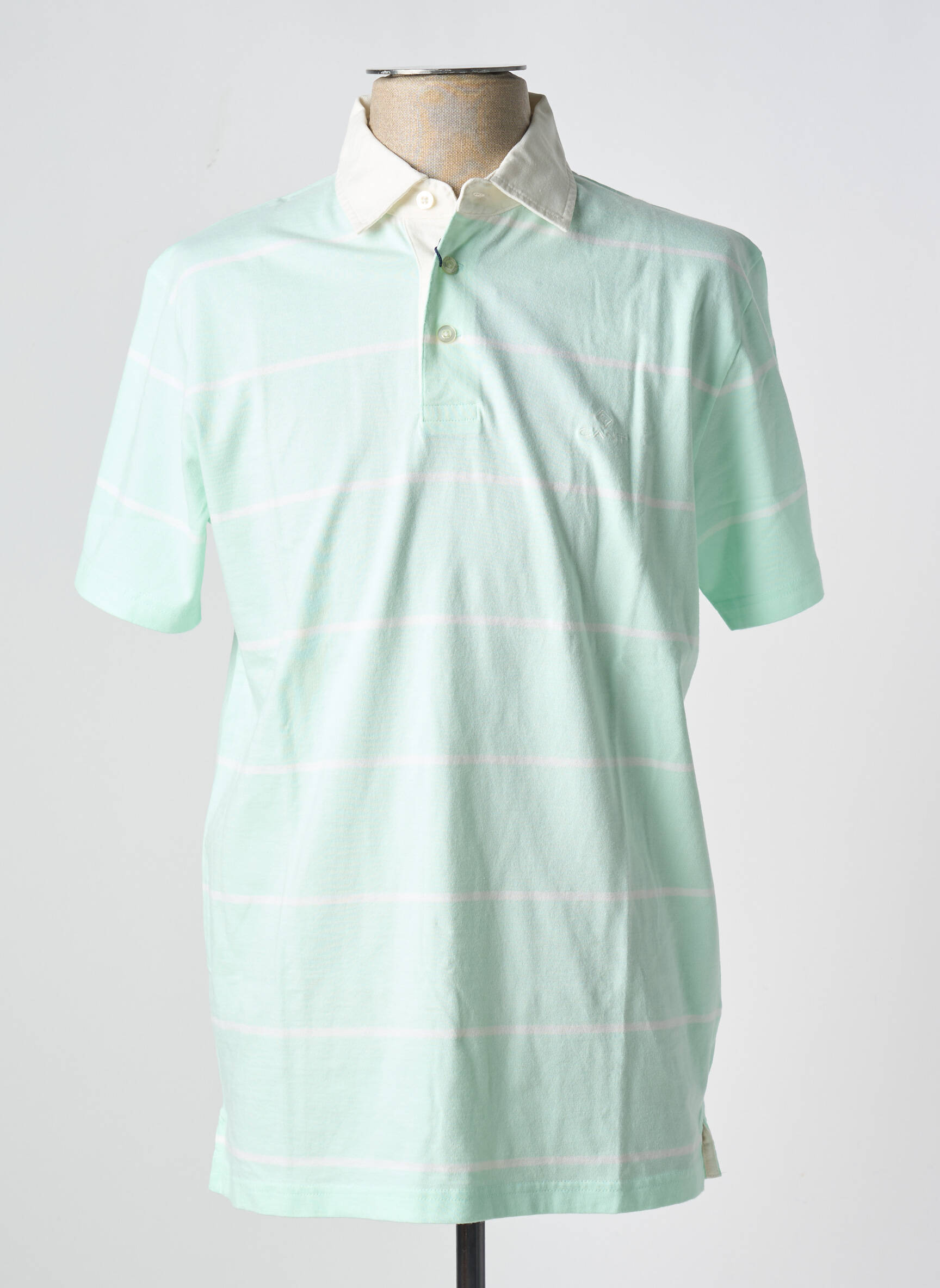 Polo jersey audinys trumpas rankovės žalias GANT vyras