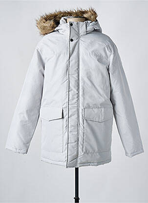 Pūkinė striukė kišenės su gobtuvu pilka JACK & JONES vyras