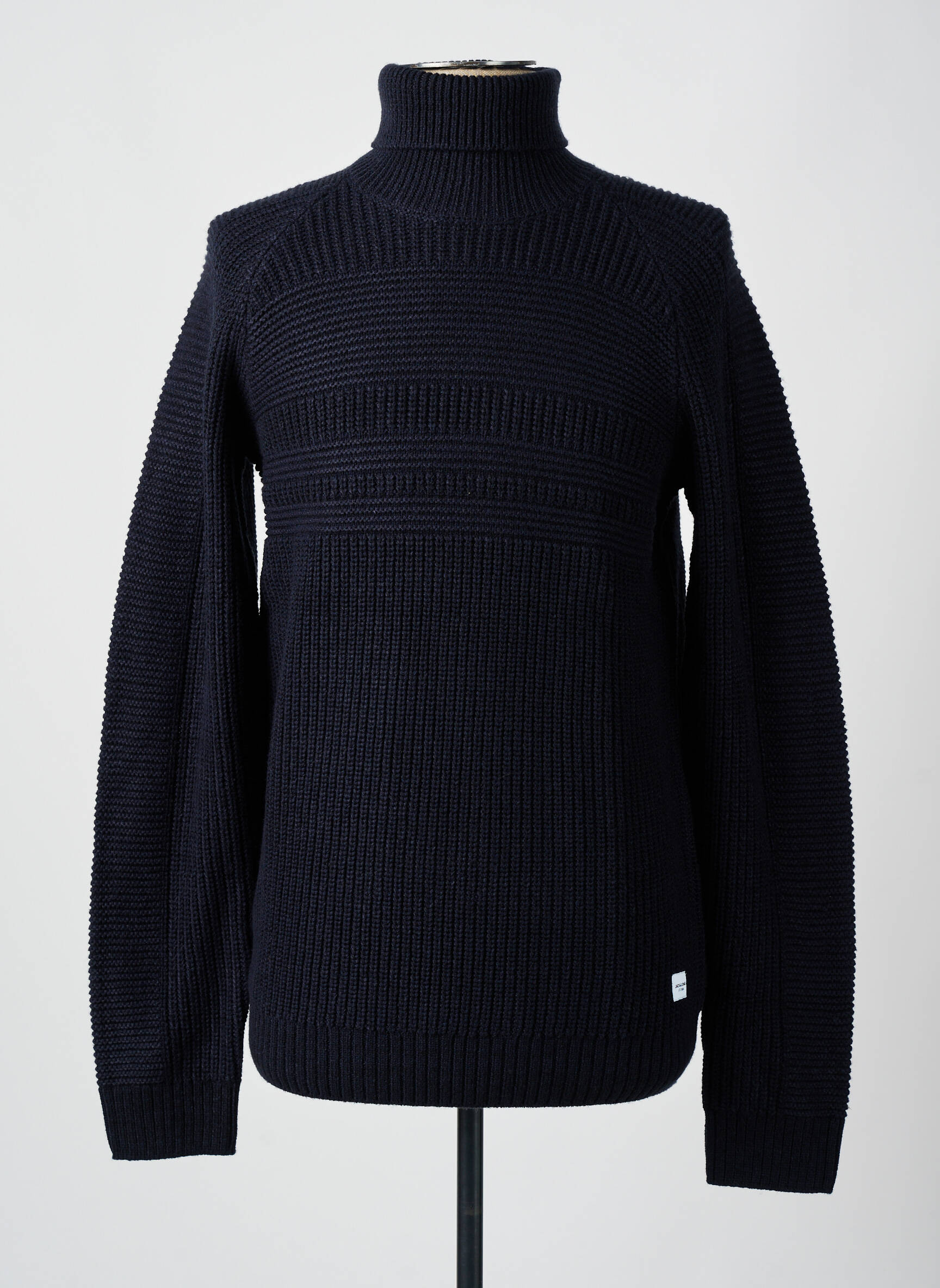 Megztinis su aukštu kaklu tamprumas ilgos rankovės mėlyna JACK & JONES vyras