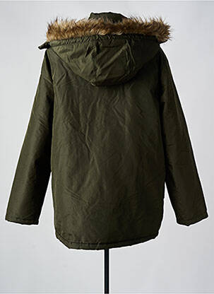 Pūkinė striukė kišenės su gobtuvu žalias JACK & JONES vyras