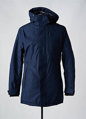 Pūkinė striukė kišenės su gobtuvu mėlyna JACK & JONES vyras