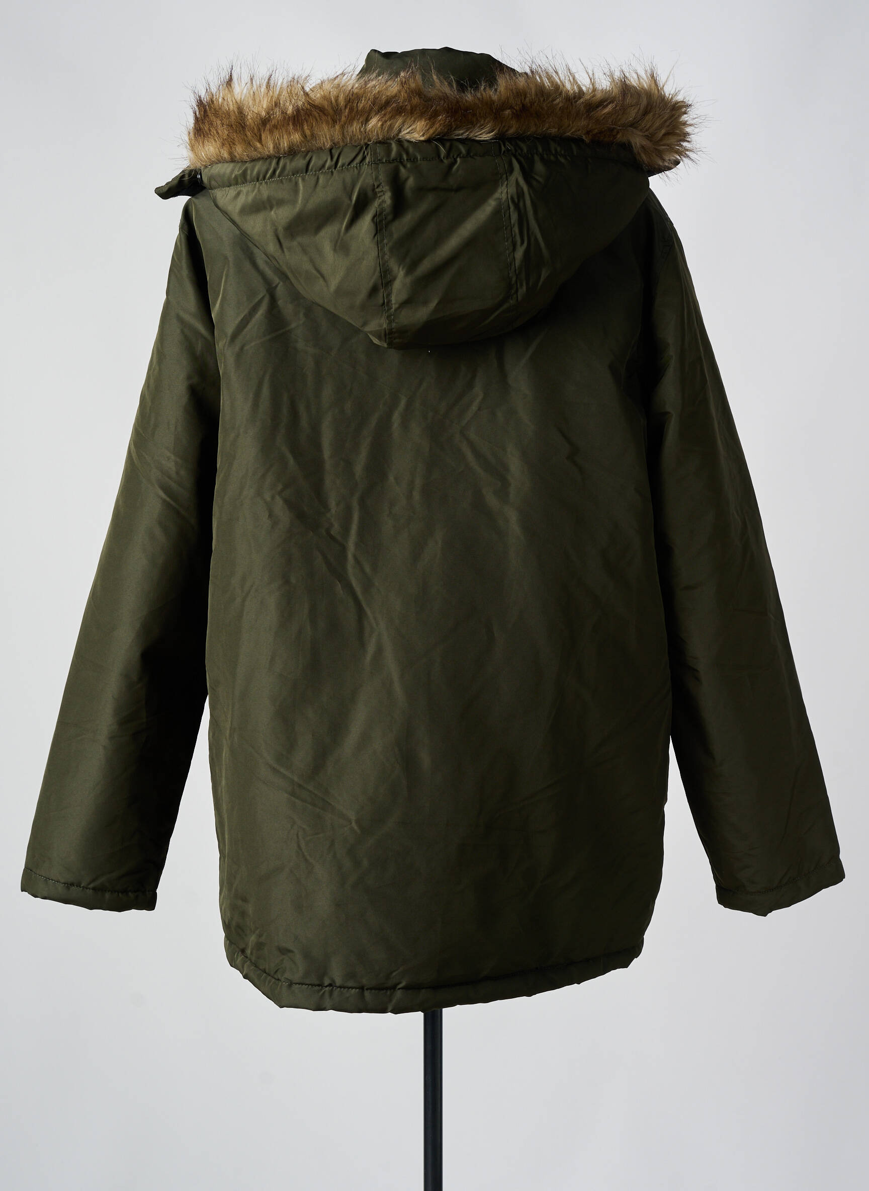 Pūkinė striukė ilgos rankovės su gobtuvu žalias JACK & JONES vyras