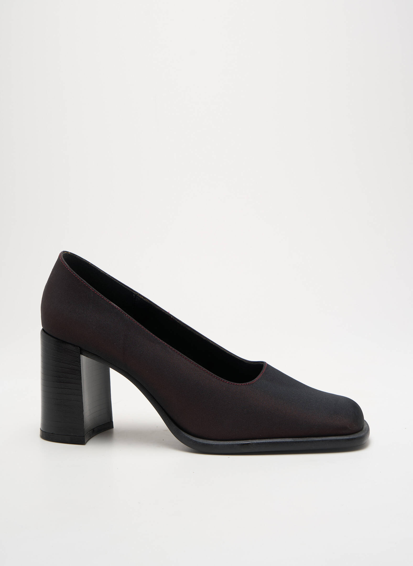 Aukštakulniai satino audinys kulnas nuo 7 iki 9 cm rudas MADISON moteris