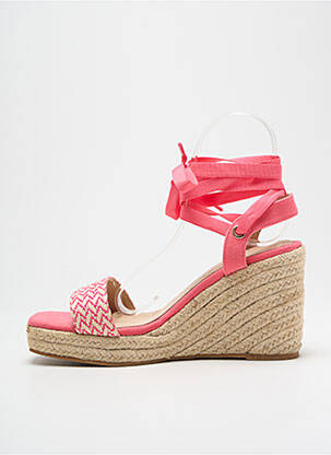 Espadrilės amortizuojančios pado tipas kulnas nuo 7 iki 9 cm rožinė VANESSA WU moteris