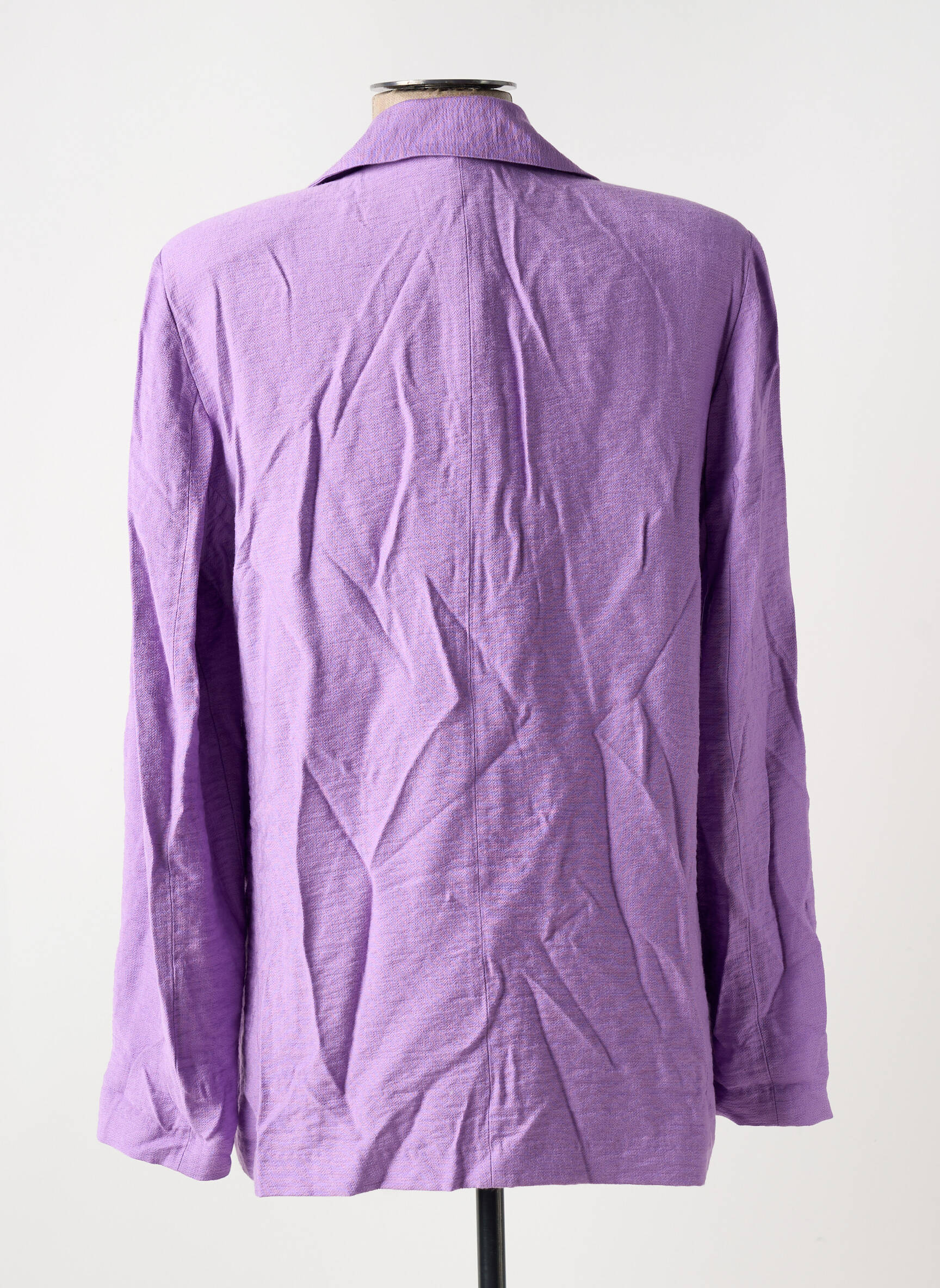 Švarkas kišenės violetinis ANGE moteris