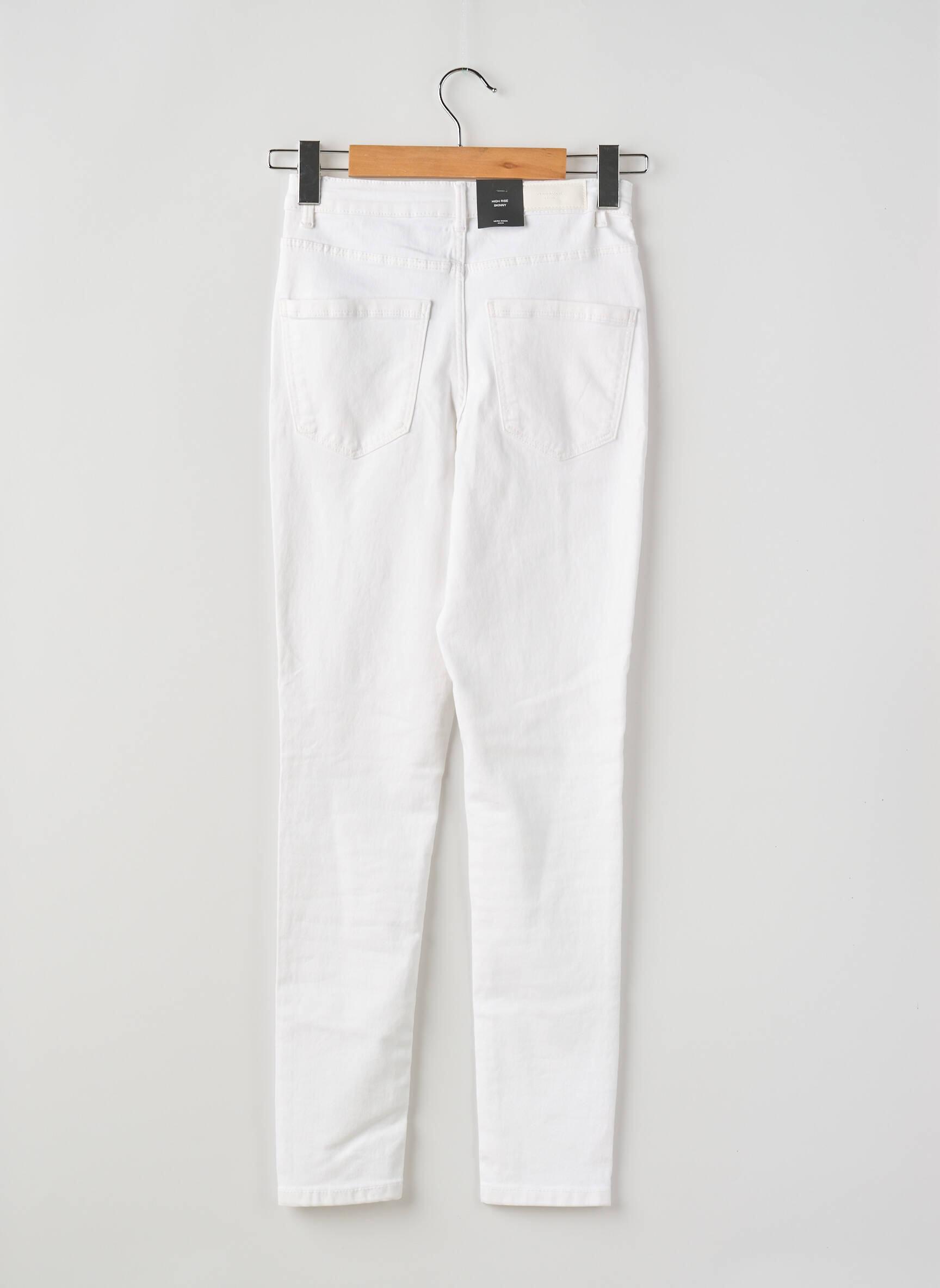 Lieknos kelnės aukšta talija aukšta talija baltas VERO MODA moteris