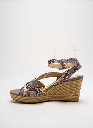 Espadrilės satino audinys kulnas nuo 7 iki 9 cm pilka GEOX moteris