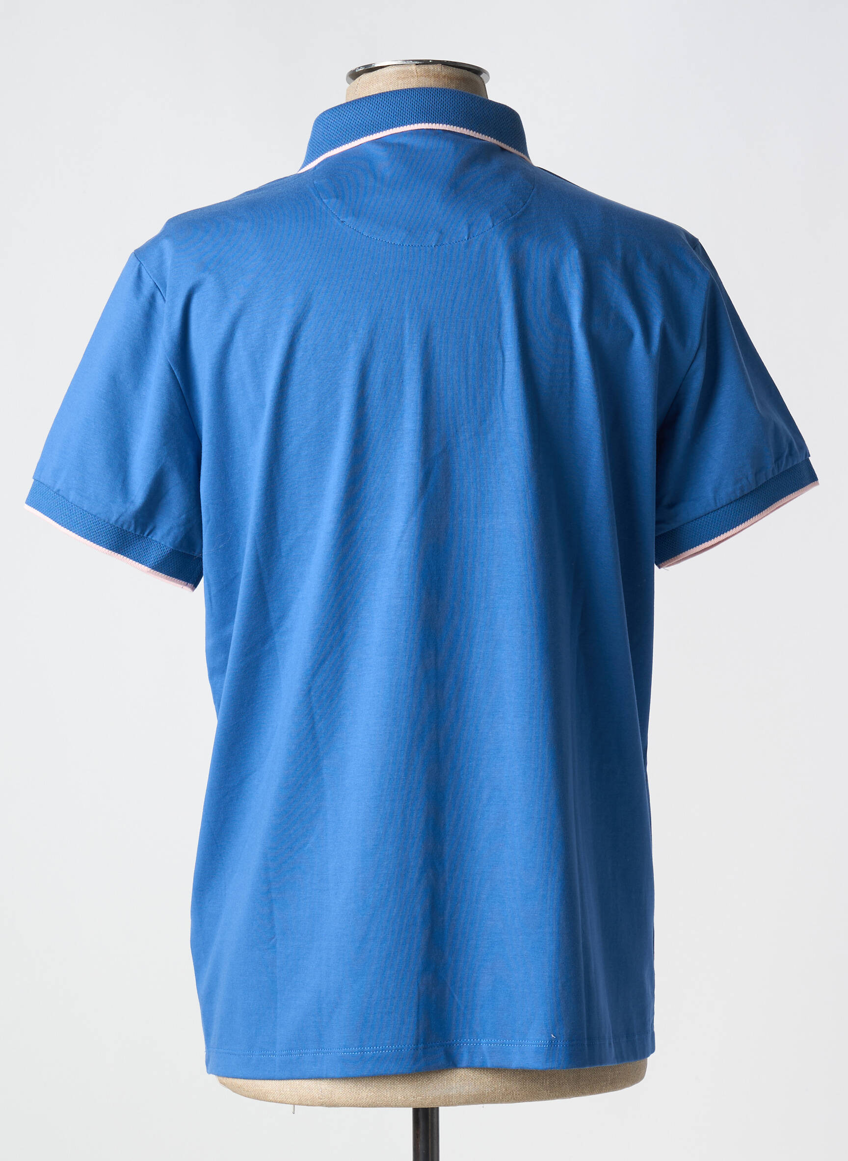 Polo jersey audinys trumpas rankovės mėlyna REVER MILE vyras