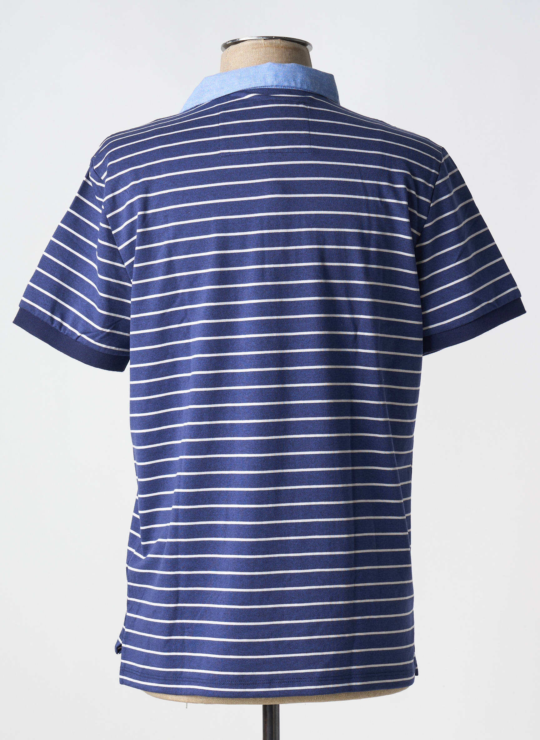 Polo jersey audinys trumpas rankovės mėlyna REVER MILE vyras