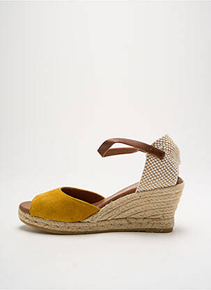 Espadrilės nubuko audinys kulnas nuo 7 iki 9 cm geltona LA MAISON DE L'ESPADRILLE moteris
