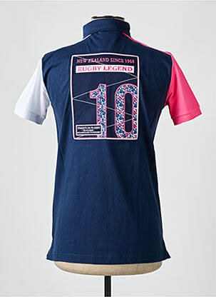 Polo jersey audinys trumpas rankovės mėlyna CAMBERABERO vyras