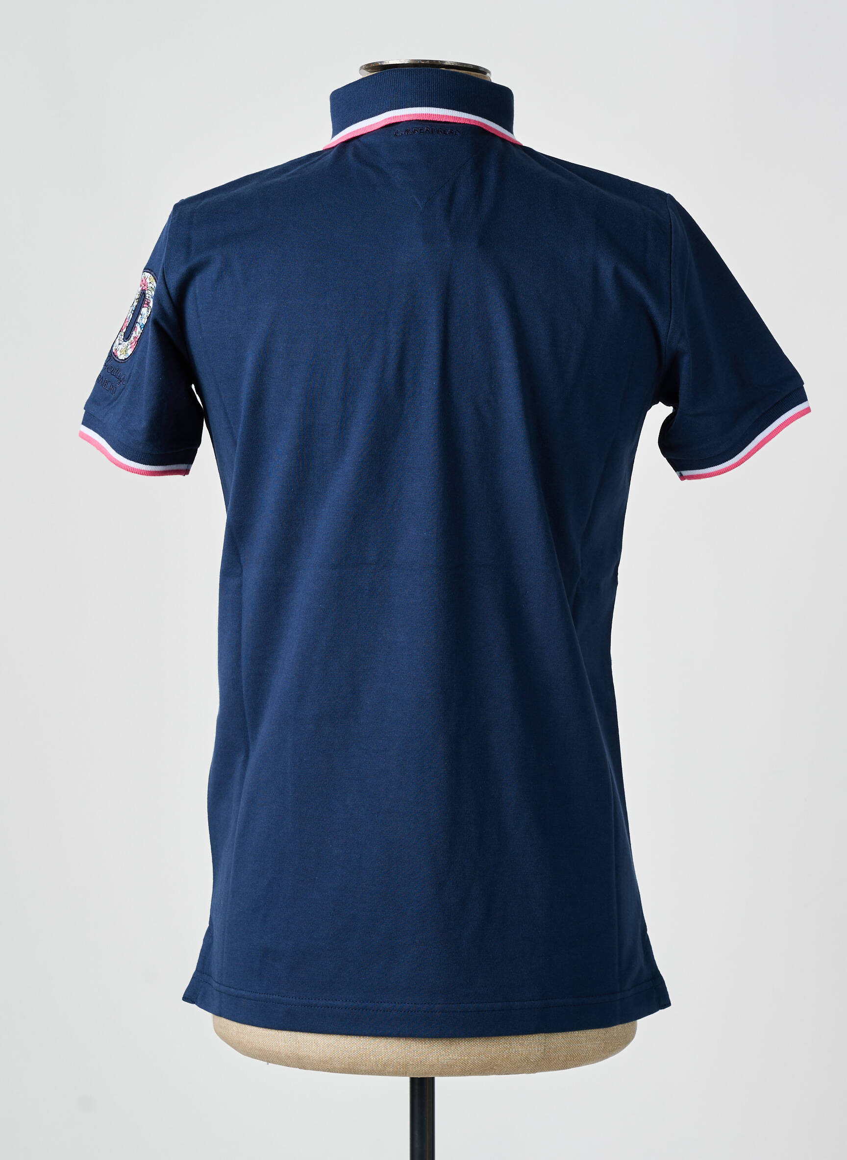Polo jersey audinys trumpas rankovės mėlyna CAMBERABERO vyras