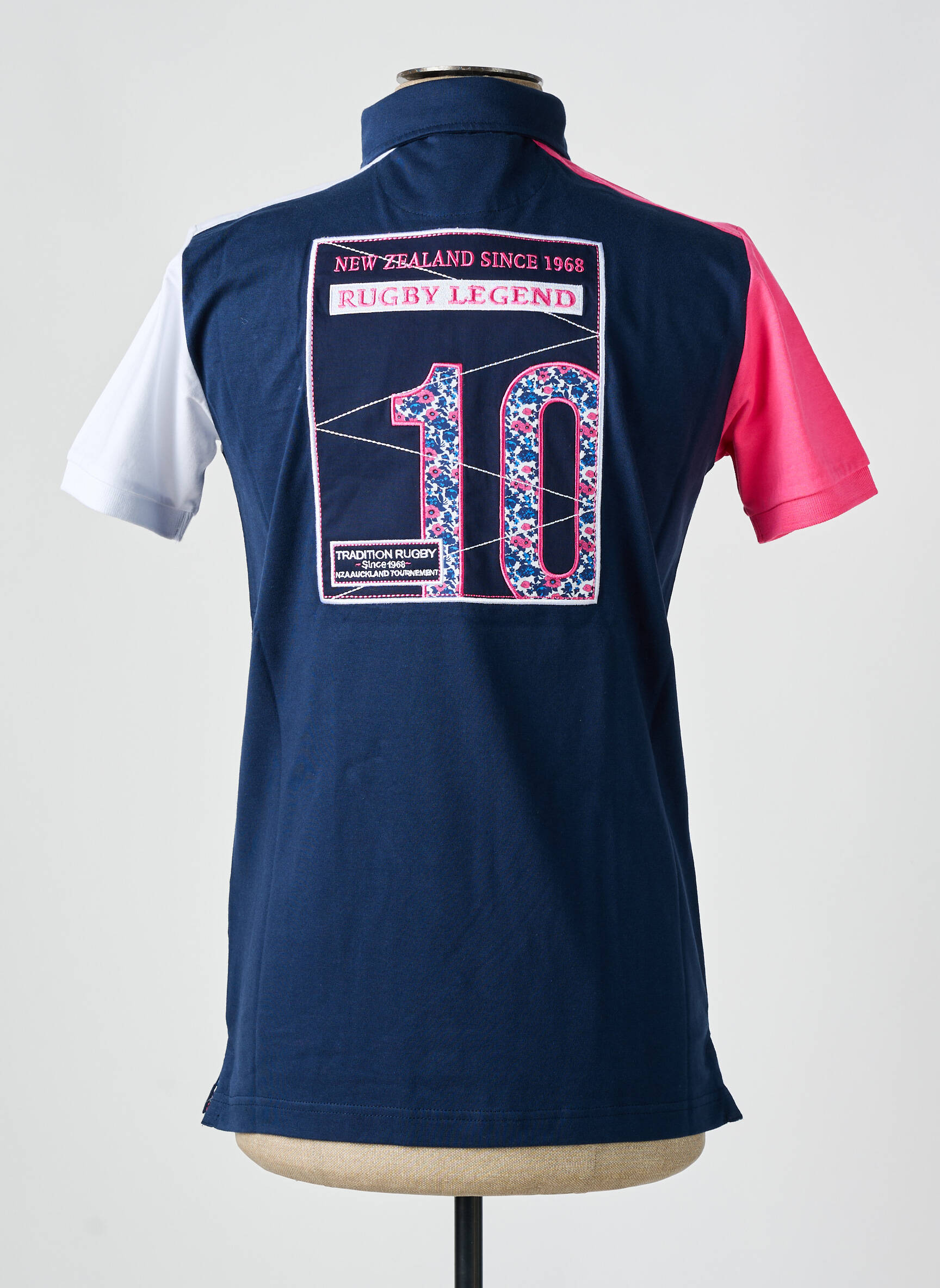 Polo jersey audinys trumpas rankovės mėlyna CAMBERABERO vyras
