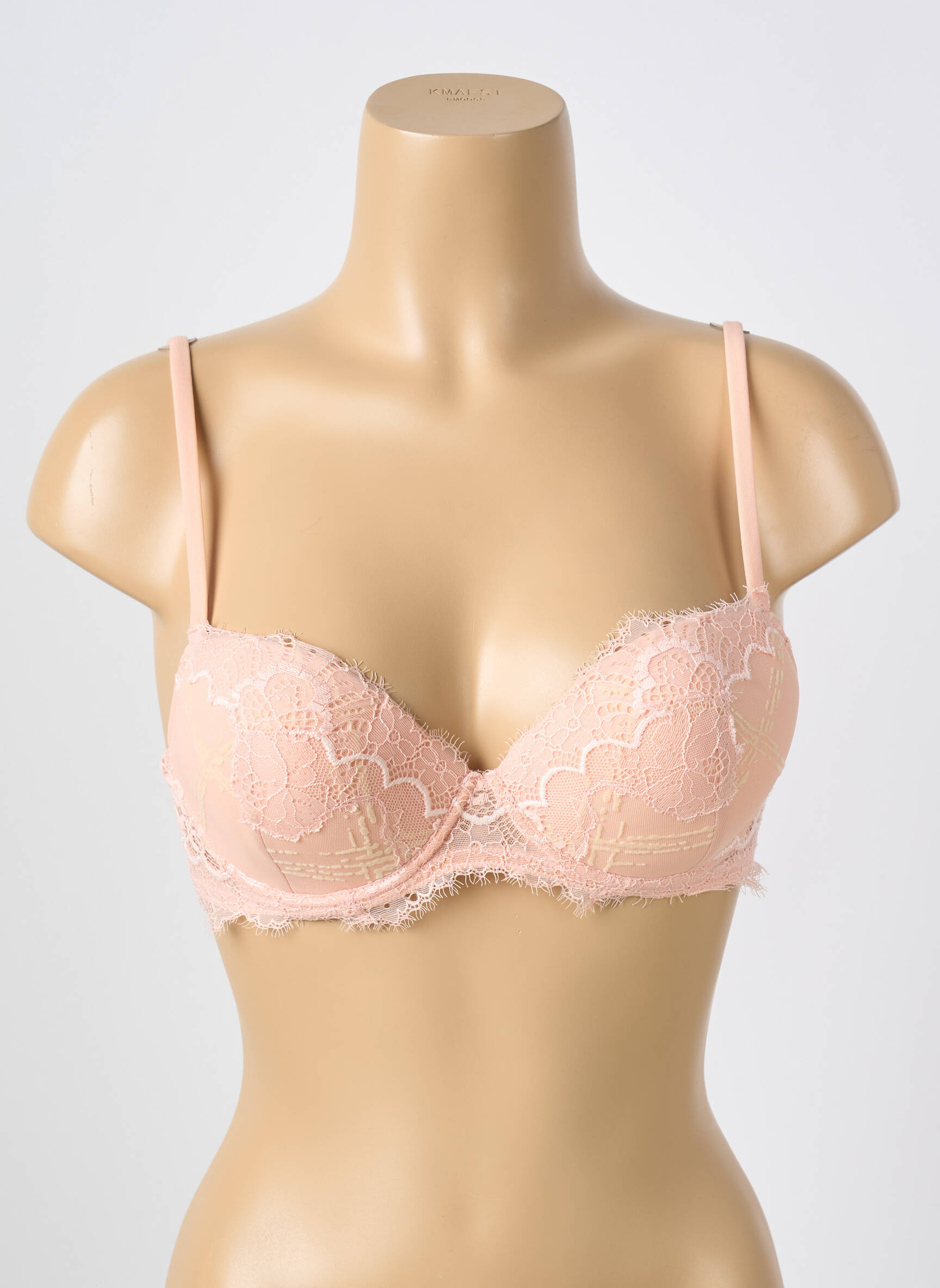 Liemenėlė aukštas balkoninis liemenėlė aukštas balkoninis liemenėlė rožinė COTTON CLUB moteris