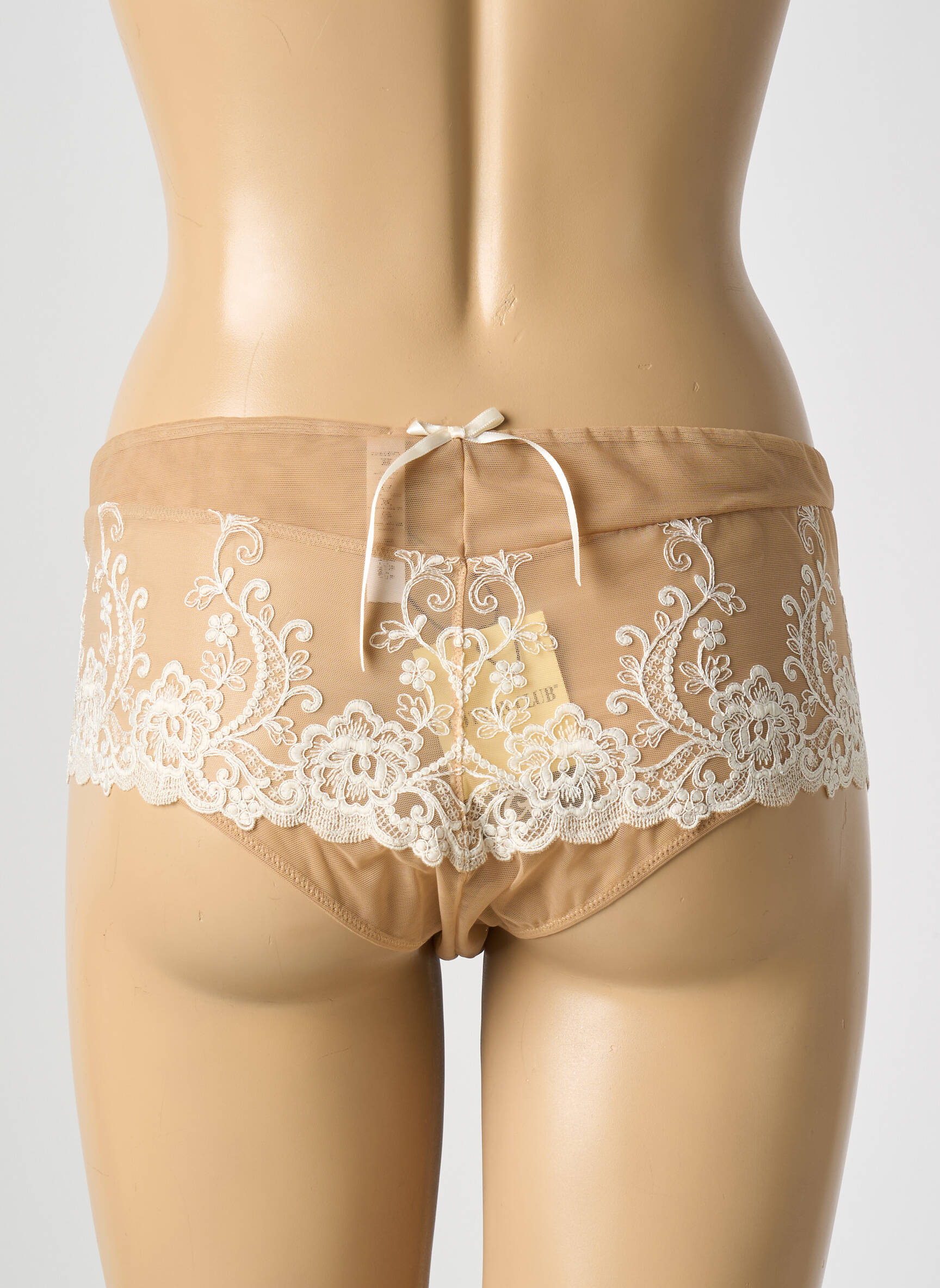 Šortukas tamprumas kremas COTTON CLUB moteris