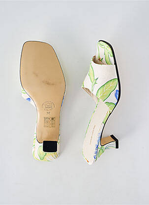 Mule/sabotai odinė išorinė padas kulnas nuo 4 iki 6 cm žalias MANUEL CANOVAS moteris