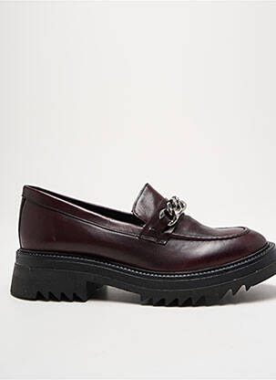Mokasīnai satino audinys kulnas nuo 4 iki 6 cm violetinis REGARD moteris