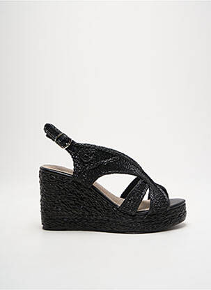 Espadrilės amortizuojančios pado tipas kulnas nuo 7 iki 9 cm juodas CASSIS moteris